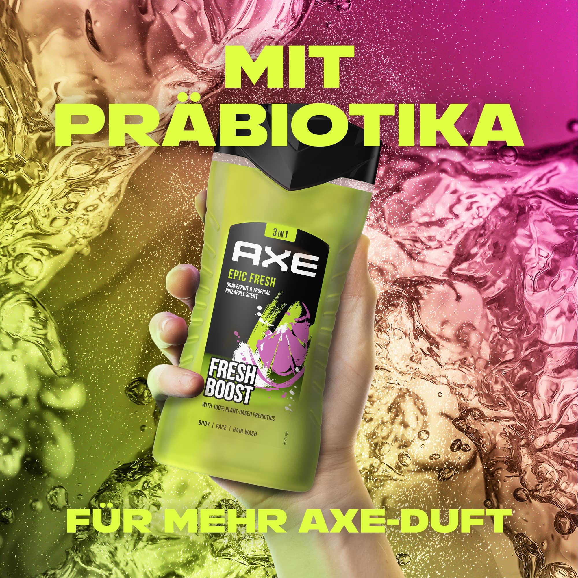 Axe 3in1 Duschgel & Shampoo, Epic Fresh, 250 ml 4