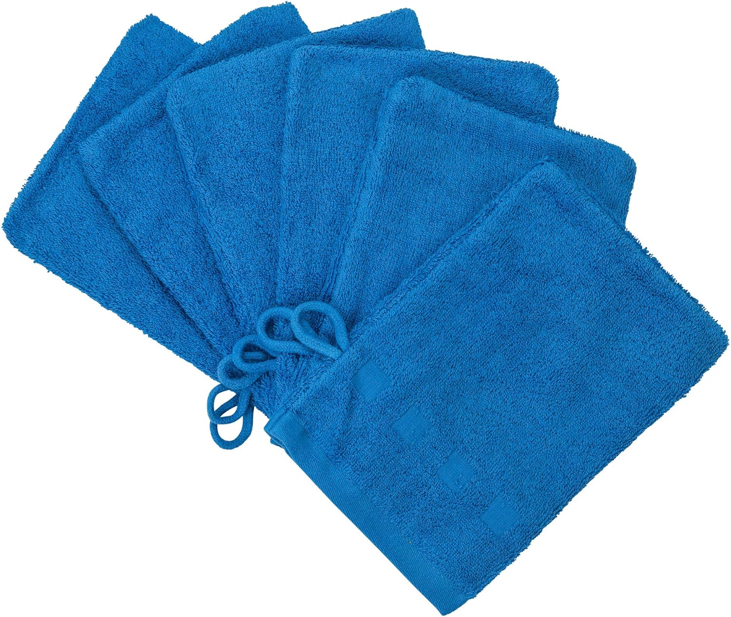 Made Easy Kit Bath Mitts Pack of 6 European Style Washcloth with