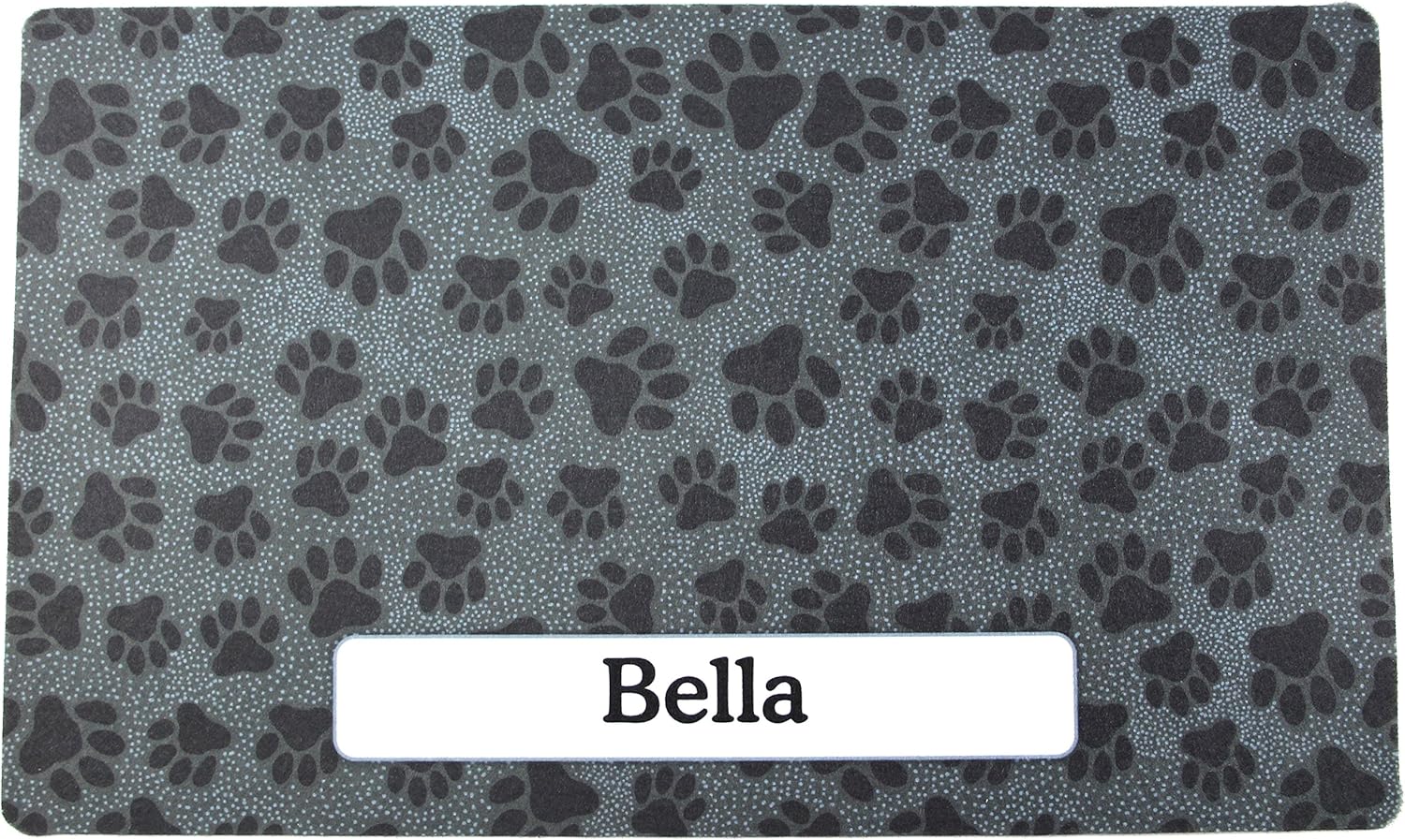 personalised dog bowl mat