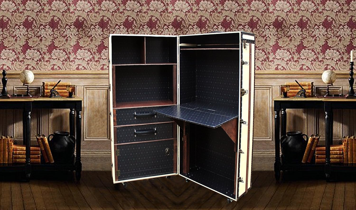 Madetoorder Unique Desk Bookcase Cabinet Vintage Style Luxury