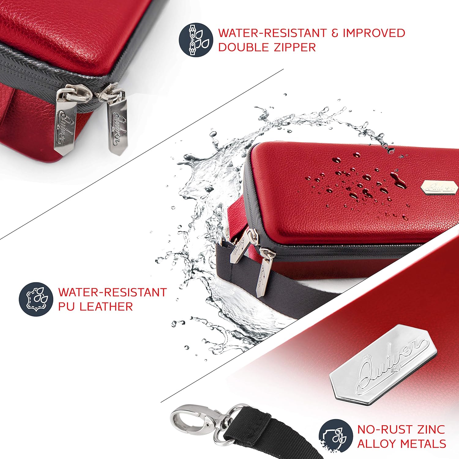 Quiver Time Red Bolt Card Carrying Case fits PM Cards and other TCG Games - Image 3