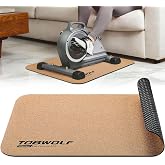TOBWOLF Non-Slip Workout Mat for Ellipse Leg Exerciser, Ellipse Machine Mat, Exercise Mat for Under Desk Ellipticals, Suitable for Electric Seated Foot Pedal Exerciser, Stability &amp; Floor Protection