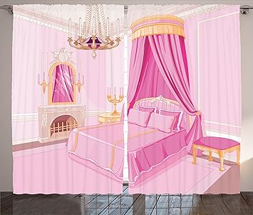 Amazon De Teen Madchen Einrichtung Vorhange Durch Ambesonne Innen Magic Princess Schlafzimmer