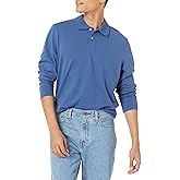 Amazon Essentials Long-Sleeve Polo Shirt for Men, Slim Fit Pique