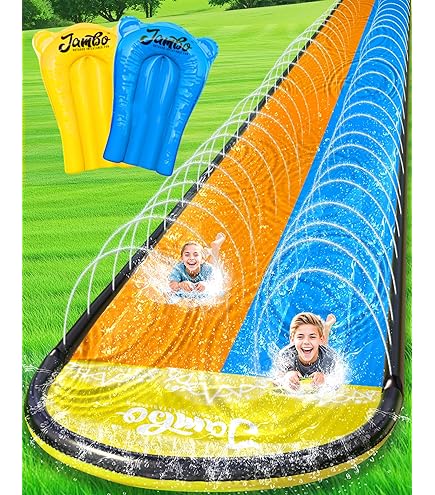 Amazon.com: Banzai Water Pool Slide Mat with Water Jet 488cm L x