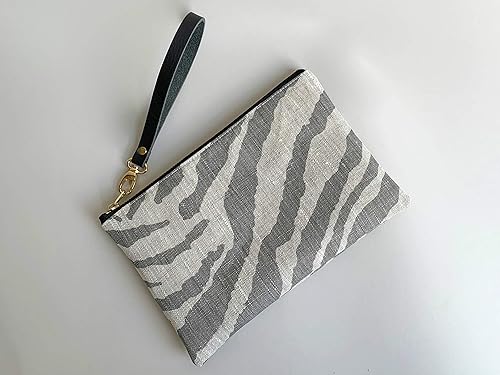 zebra clutch bag