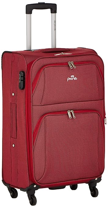 Pronto Camry Polyester 58 cms Red Softsided Cabin Luggage (6466-RD)