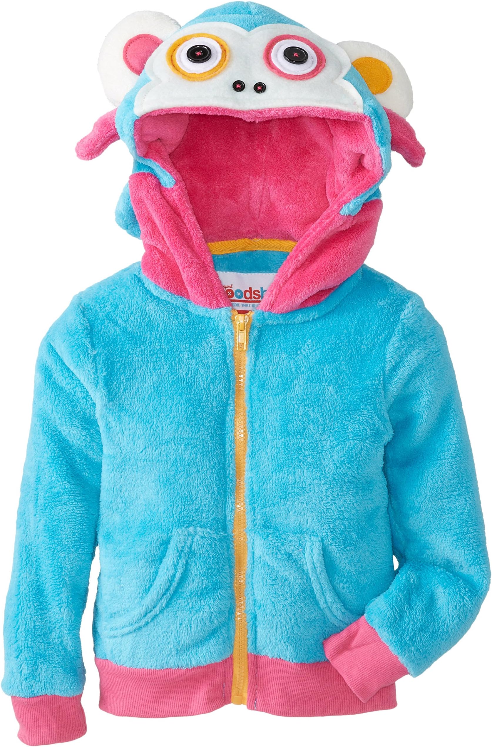 Hoodsbee Girls' Ribbons The Monkey Hoodie