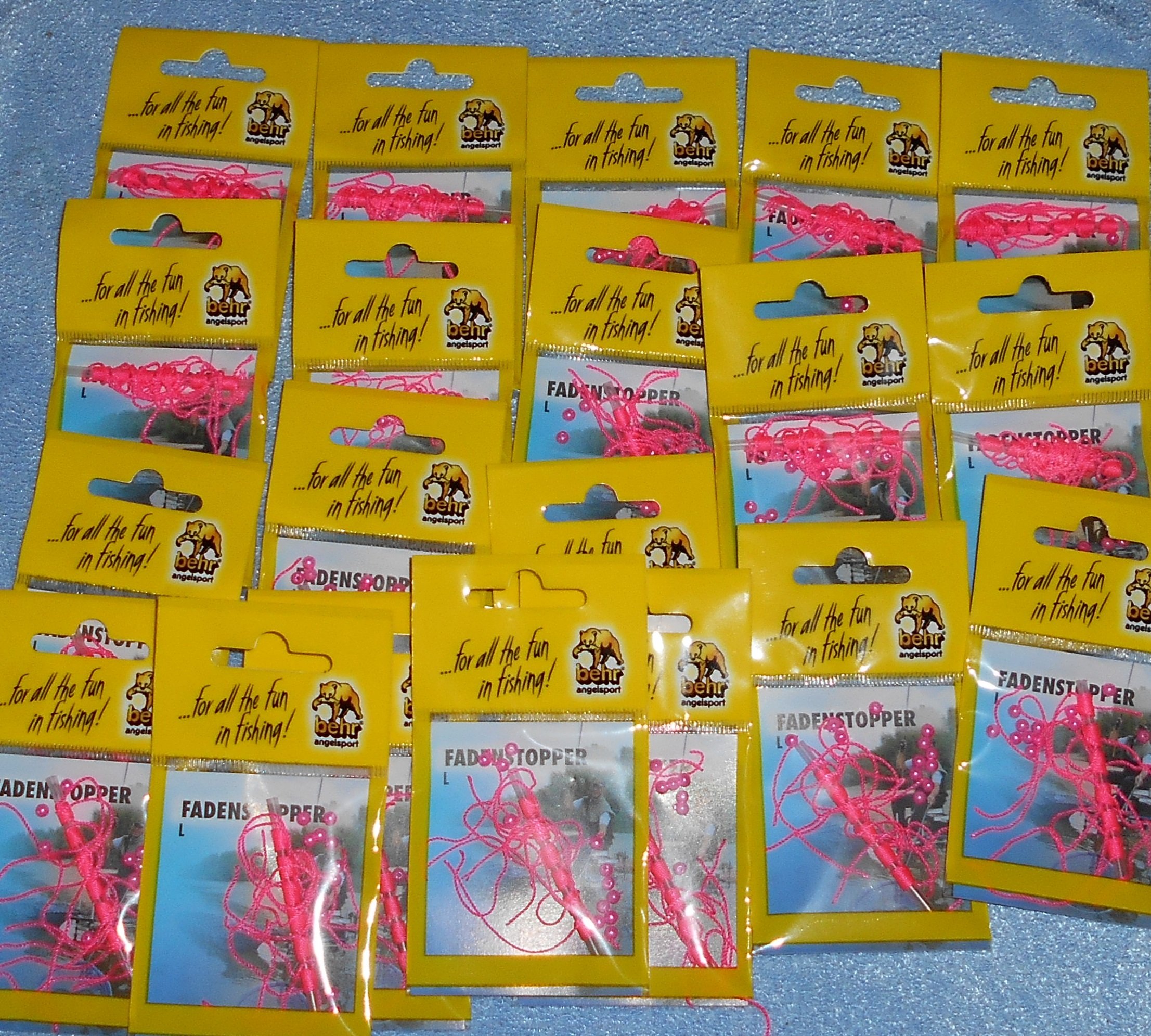 120 thread stoppers, size M (medium), 20 packets with a 6 thread stopper, Behr