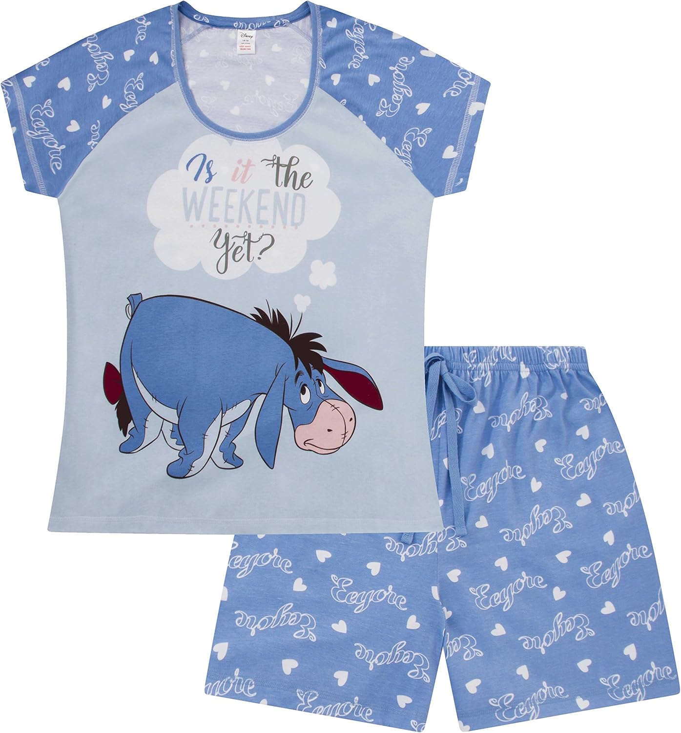 Disney Eeyore is It The Weekend Yet ? Short Ladies Women's Pyjamas
