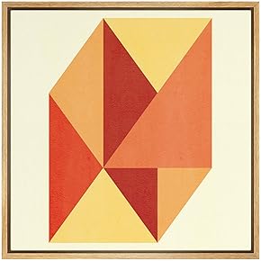 SIGNWIN Framed Canvas Wall Art Pink, Gold and...