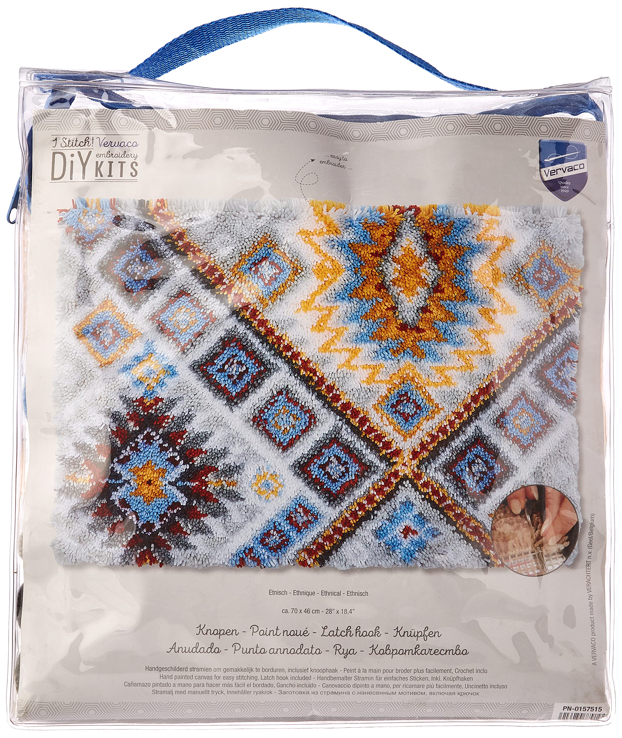 Vervaco Latch Hook Kit: Rug: Ethnical, NA, 70 x 46cm