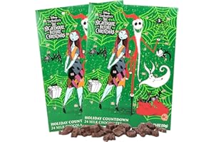Galerie The Nightmare Before Christmas Advent Calendar 2025, Chocolate Holiday Countdown, 24 Days (Pack of 2)