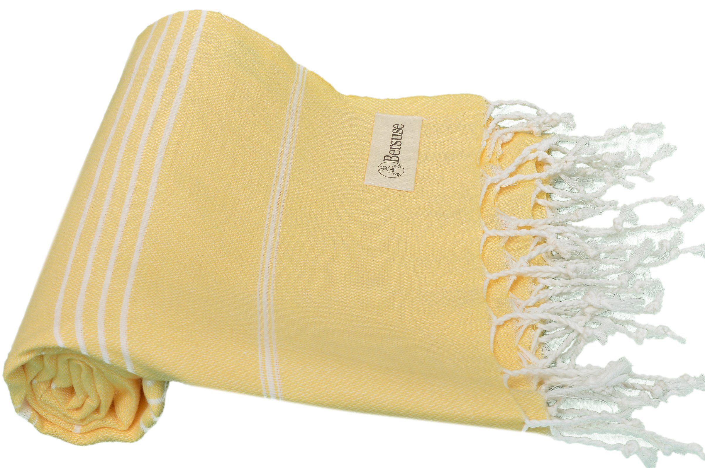 Bersuse 100% Cotton - Anatolia Turkish Towel - Yellow