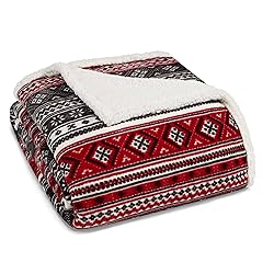 Eddie Bauer - Queen Blanket, Reversible Sherpa