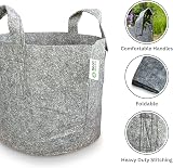 Growcery 5 Pack Fabric Plant Growing Bags 8L 12L 16L 20L Heavy Duty view 4