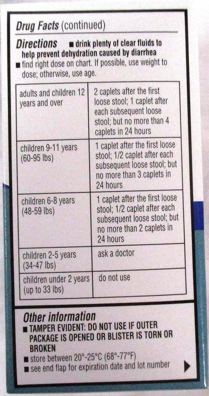 Equate Anti-Diarrheal, Loperamide Hydrochloride (HCl) 24 Tablets 2 Pack-Total of 48 Tablets: Health & Personal Care