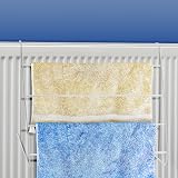 BARGAINS-GALORE Set Of 2 Radiator Airer 4 Tier Drying Rack White view 6
