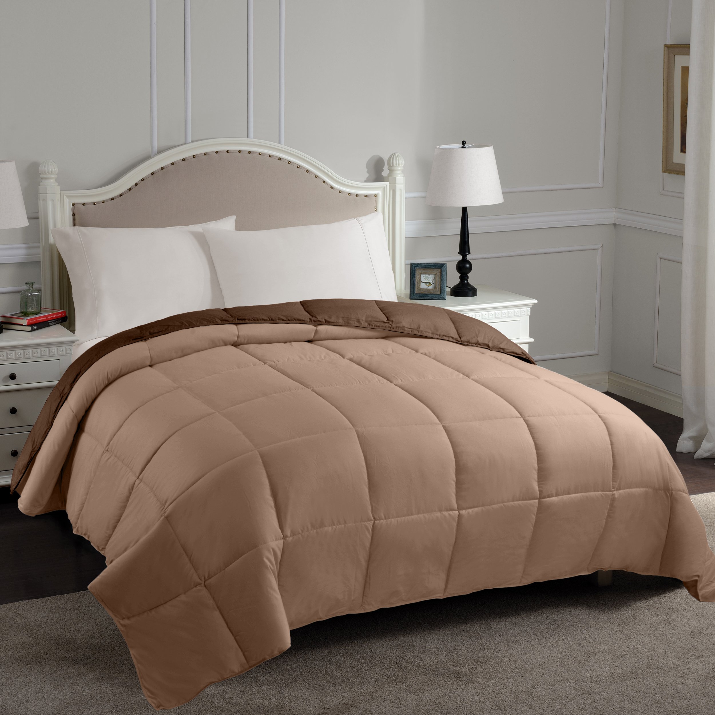 Superior Reversible Down Alternative Comforter, Medium Weight Bedding