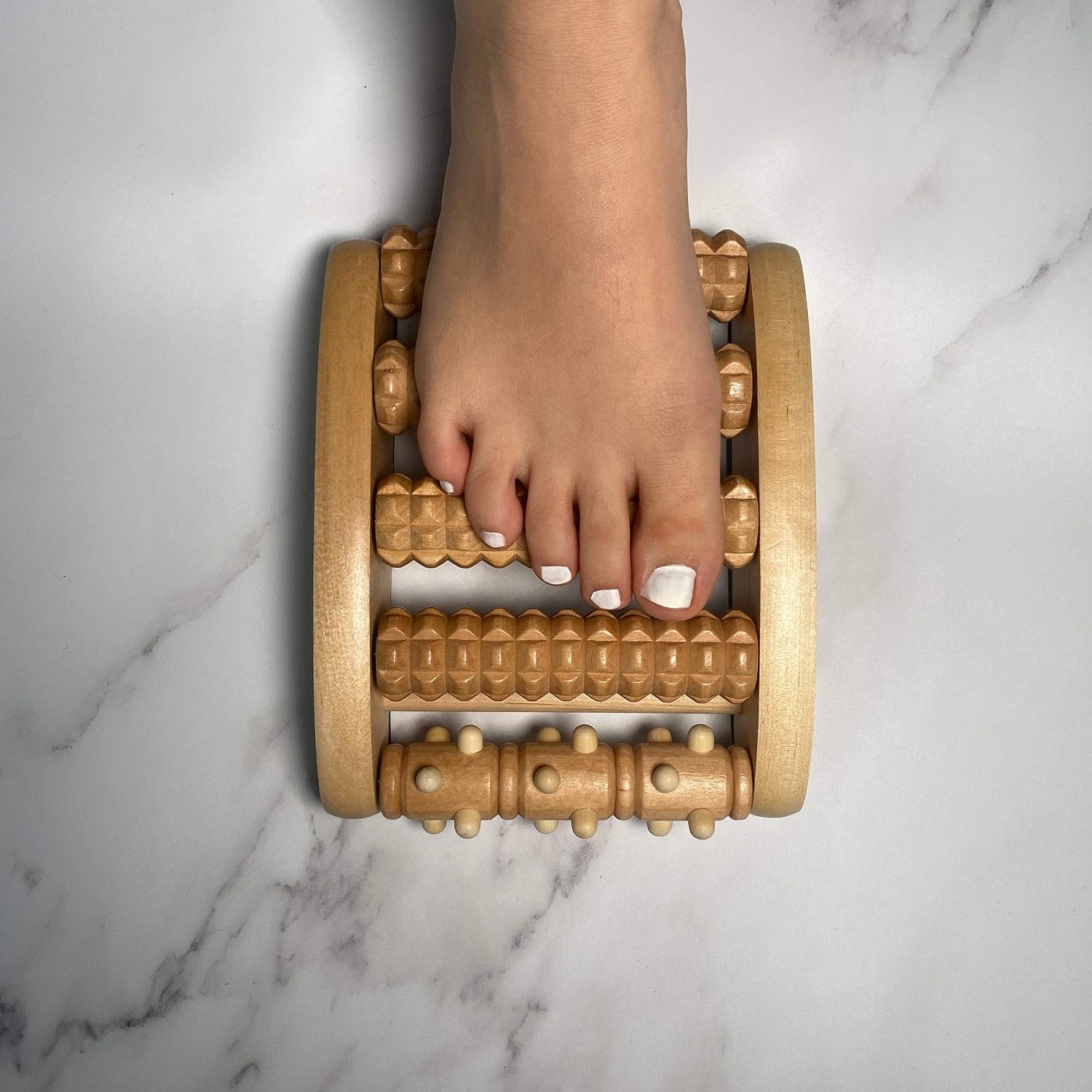 Eco Bath London Reflexology Foot Roller, Stress Relieve Foot Massager, Best to Use Under WFH Table, Great for Heel and Arch Pain - Image 5