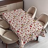 Ambesonne Christmas Tablecloth, Cartoon Design