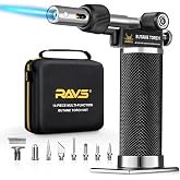 RAVS Butane Soldering Iron Kit, 14-Piece Multi-Function Butane Torch Kit | Portable Brazing Torch with Adjustable Flame, Metal body, Unique Gifts for Men Women Husband, Cordless, Without Butane Fuel