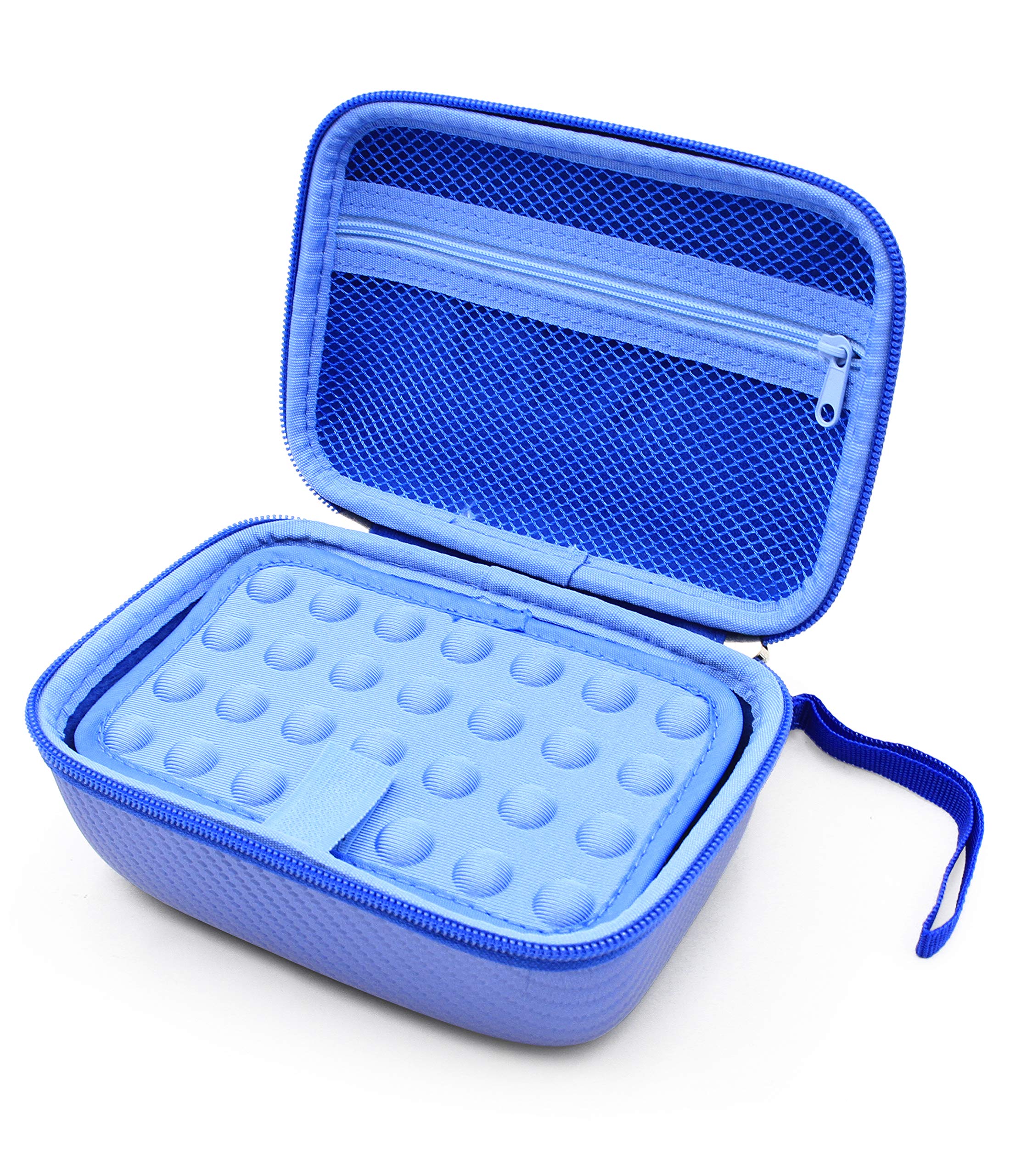 CASEMATIX Blue Travel Case Bag Compatible with Asthma Inhaler, Masks, Spacer Chamber - CASE ONLY, Spacer NOT Included