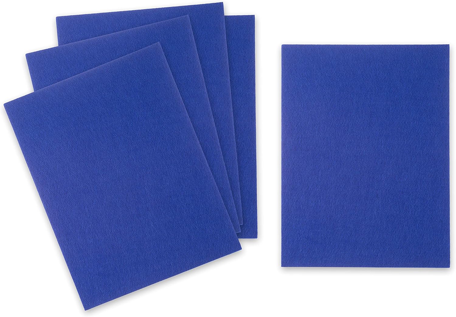 Stiff Felt Sheets for Crafts, 9x12 inches 3mm Thick Blue