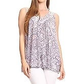 Sakkas Bohemian Summer Sleeveless Blouse