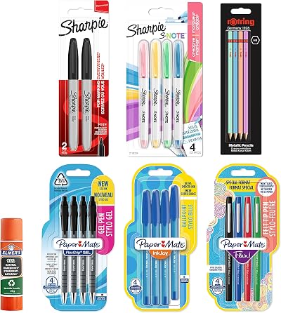 Paper Mate Stationery Supplies 23 Count Back to School Office Pack
