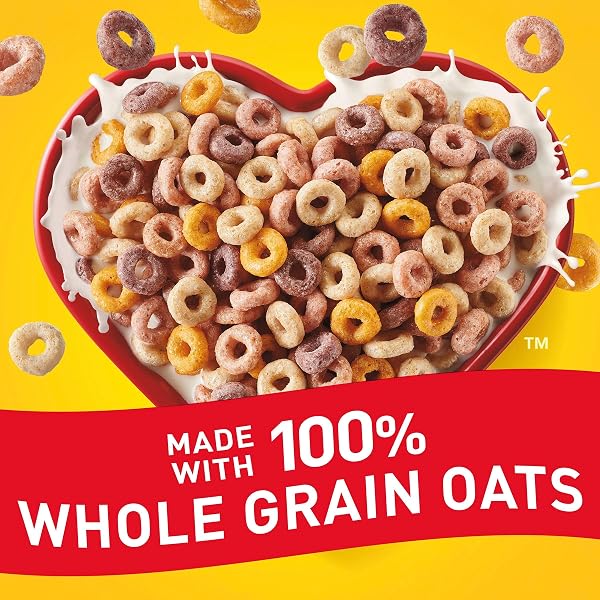 FRUITY CHEERIOS, HEART HEALTHY CEREAL WITH WHOLE GRAIN OATS, GLUTEN FREE, 10.6 OZ