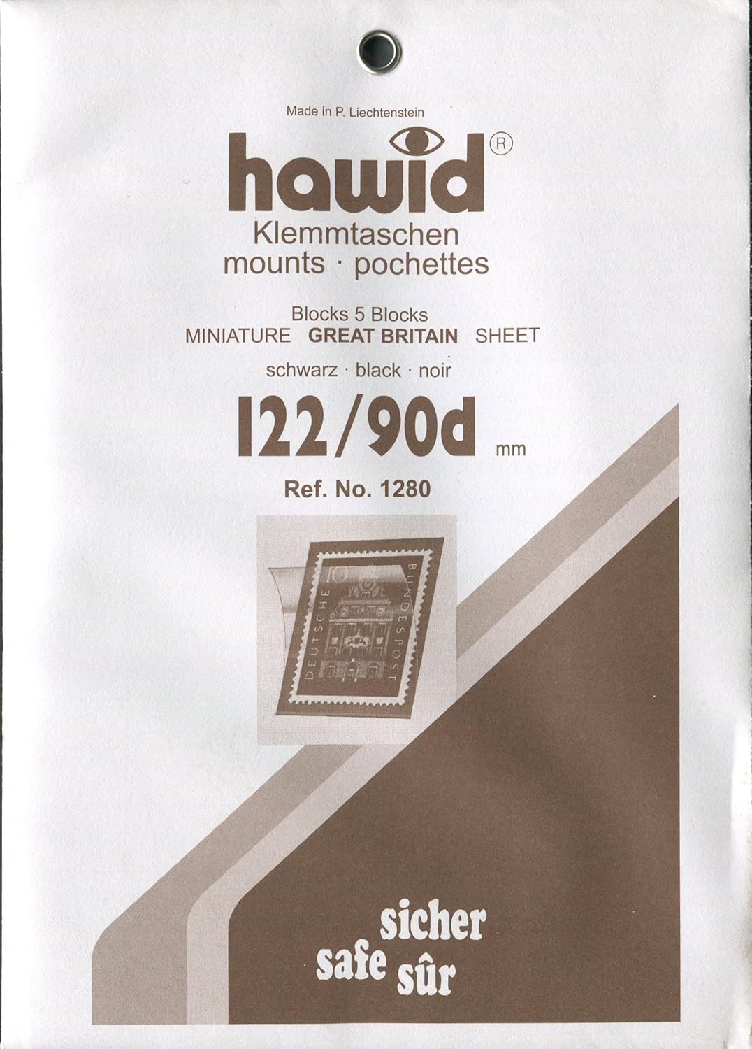 Hawid Stamp Mounts 122 x 90mm Black (5 per pack) Amazon.co.uk