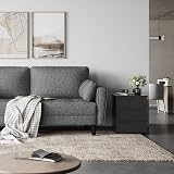 Yaheetech Bedside Tables Set of 2 with 3 Drawers Modern Nightstand Black view 3