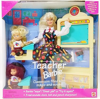 Amazon Com Teacher Barbie Gift Set Toys Games