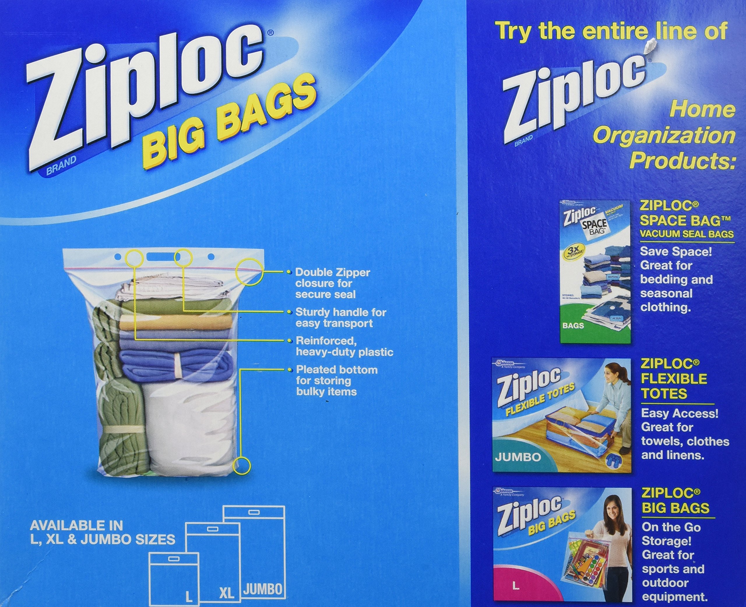Galleon ZIPLOC BIG BAG XXL 3 Bags