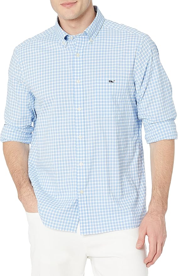 Vineyard Vines Camisa de Rendimiento de Cuadros de Corte clásico Camisa