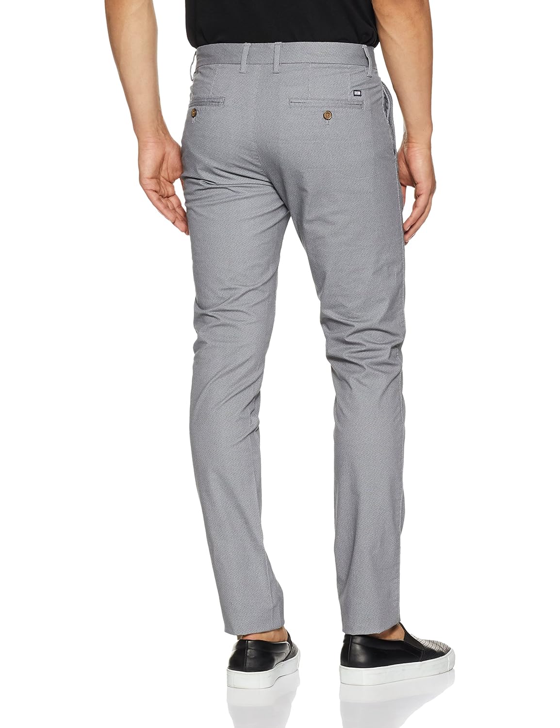 arrow sport men's straight fit cotton casual trousers