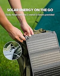 LUMOPAL 30W Foldable Solar Panel Portable Solar