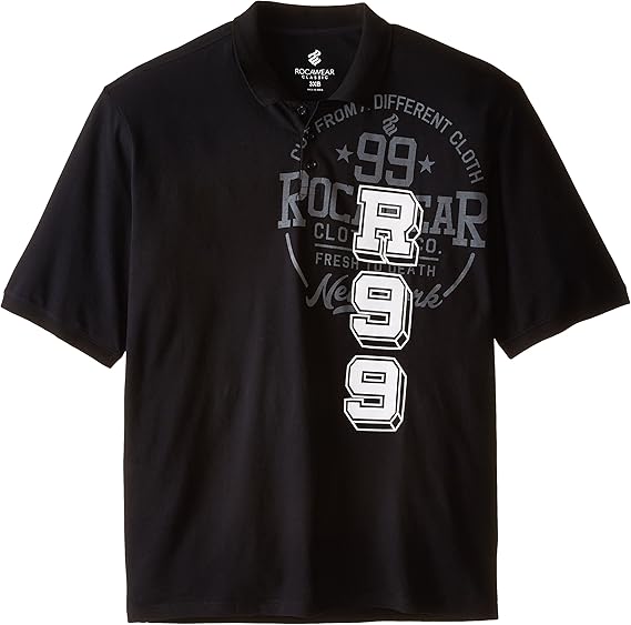 Amazon.com: Rocawear Men's Tall Home Base Polo, Black, 4X ...