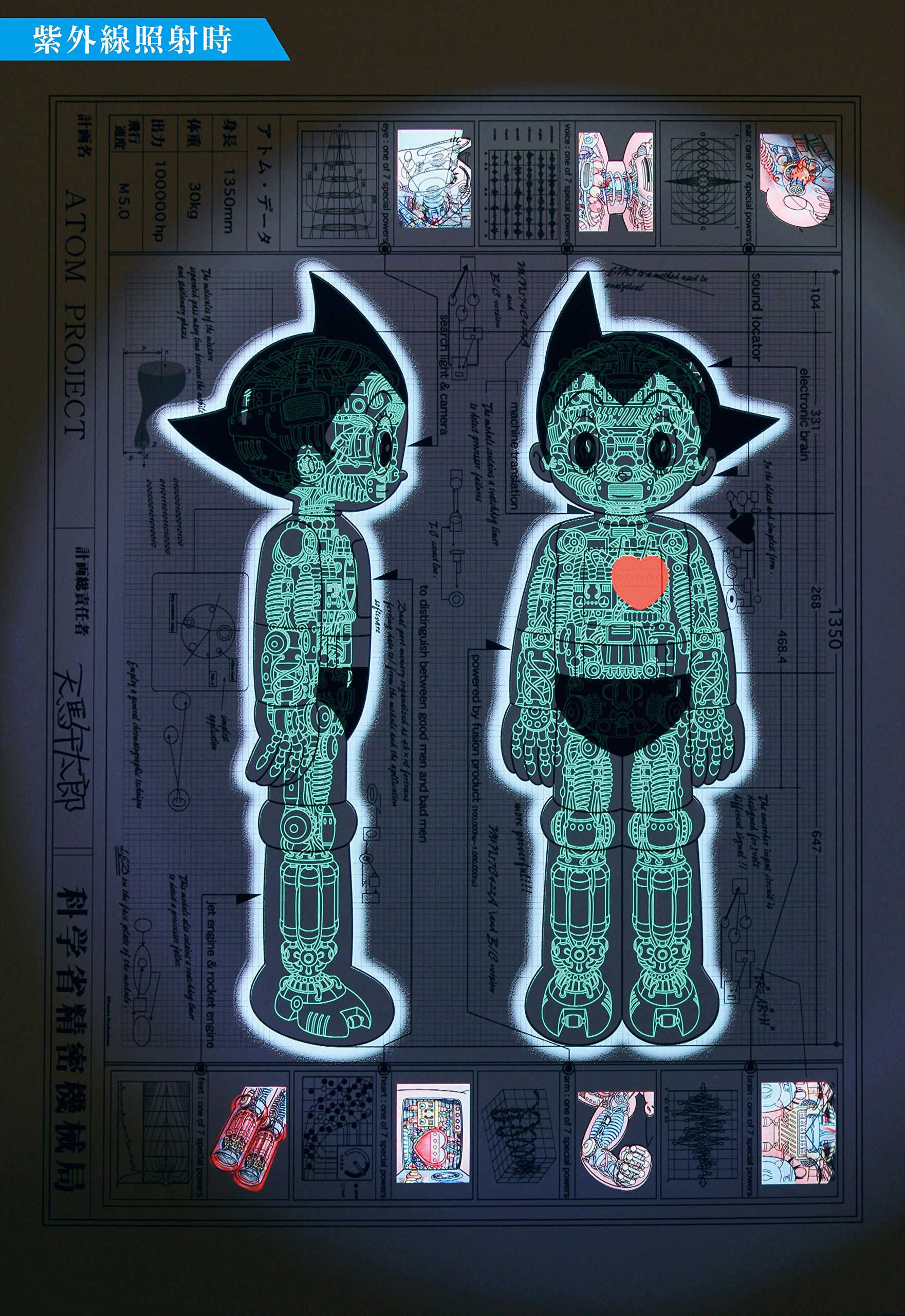 鉄腕アトム設計図 B1サイズ ICチップ付き