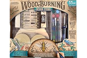 ArtSkills Wood Burning Tool Kit – 55 Piece Complete Woodburning Arts and Crafts Kit for Kids & Adults Cool Gifts for Teen Boys & Girls Fun Crafts DIY Projects
