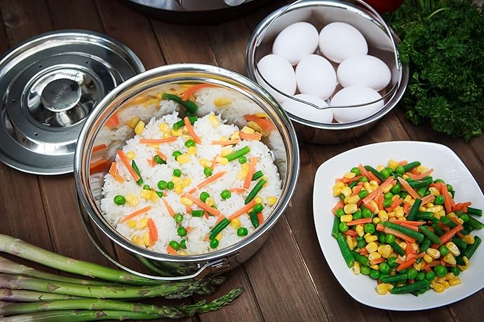 金盒特价 Hatrigo 18/8不锈钢 锅中锅 1.38L 6.7折 海淘转运到手约¥187