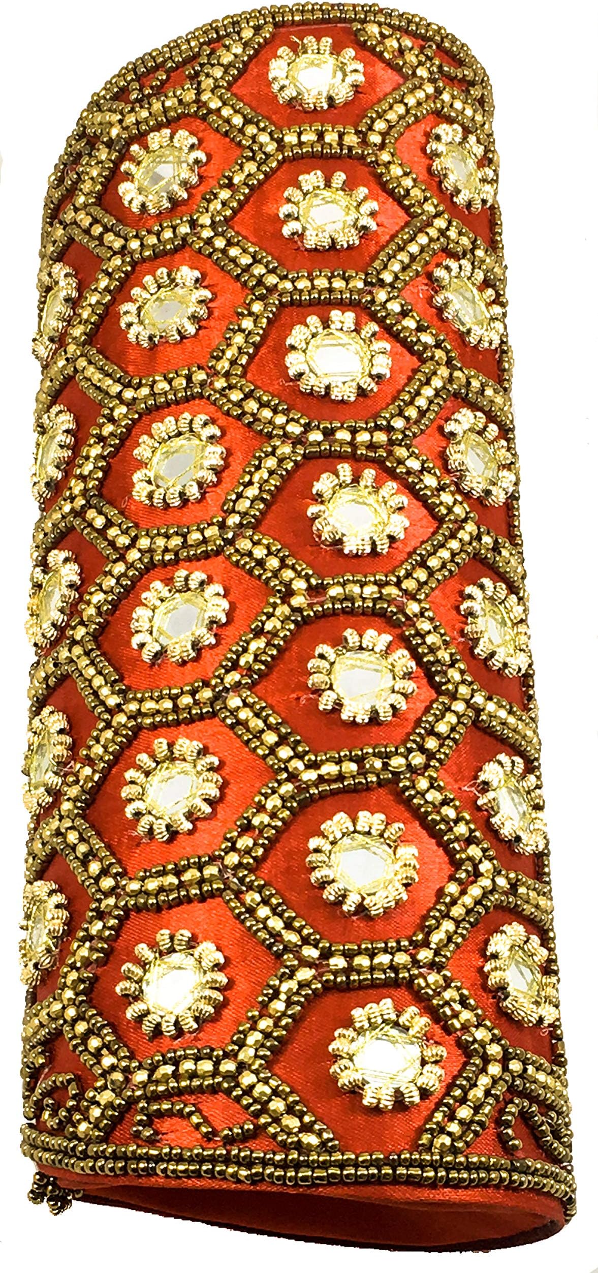 hand crafted mirror box maroon