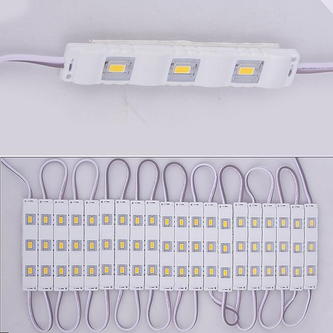 3 LED strips 12V Waterproof 5630/5730 LED SMD Injection module Warm White - 20 module