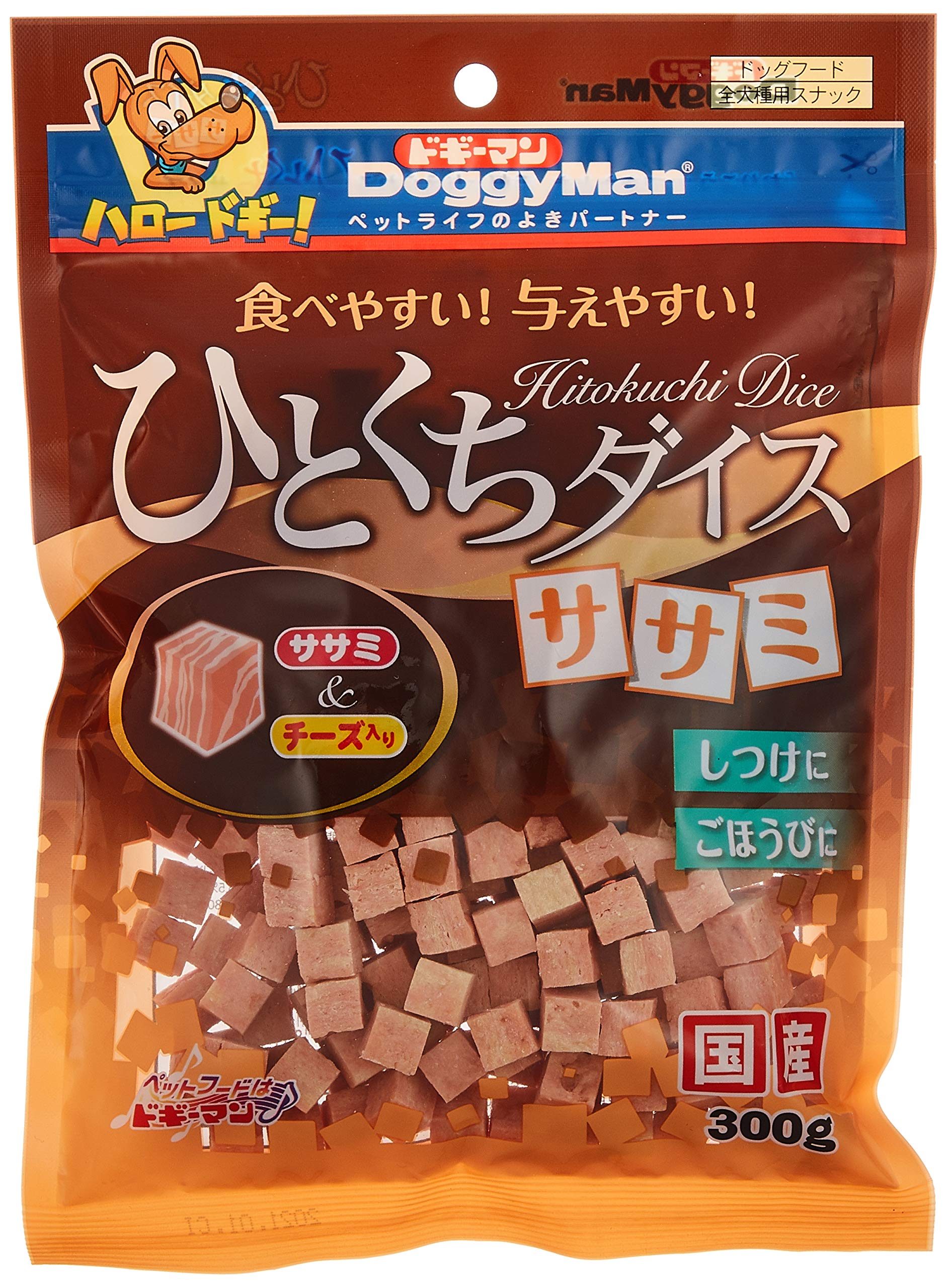ドギーマン イヌ用 ひとくちダイス ササミ チキン風味 300g商品画像