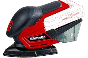 Einhell TE-OS Power X-Change 18-Volt Cordless 24,000-OPM Compact Detail Palm Sheet Sander w/ Dust Collection Box, Dust Extraction Adapter, Tool Only (Battery + Charger Not Included)