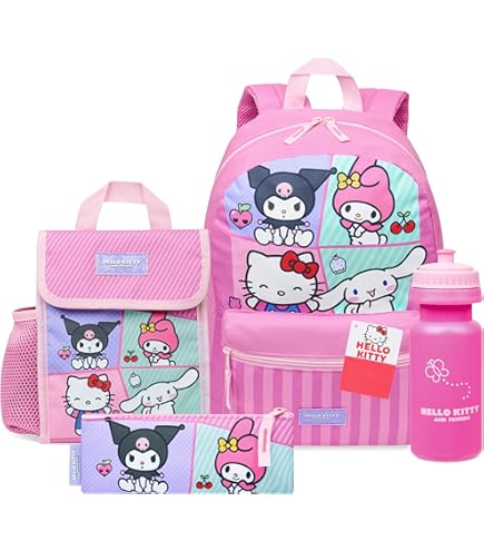 Amazon.com: Hello Kitty Backpack with Lunch Box for Girls - Bundle