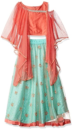 Girls' Straight Regular Fit Salwar Suit Set