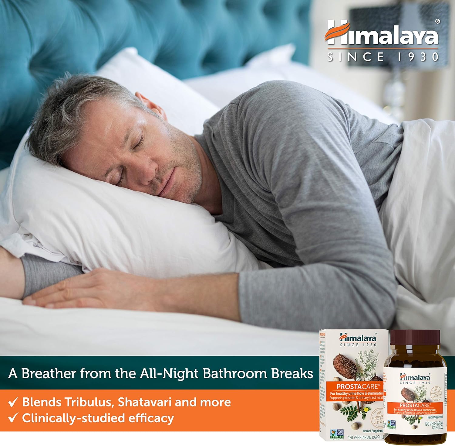 Himalaya ProstaCare with Tribulus and Shatavari for Healthy Urine Flow and Prostate Support, 590 mg, 240 Capsules, 2 Month Supply: Health & Personal Care