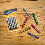 Bostik Glitter Glue Pens 6 Coloured, Washable, Solvent Free, UKCA CE view 2